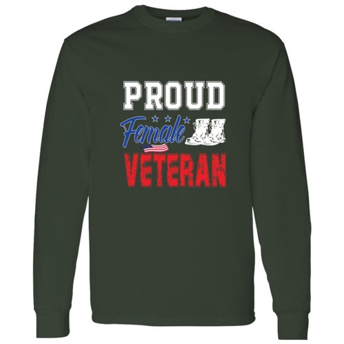 Proud female vet Long Sleeve T-Shirt