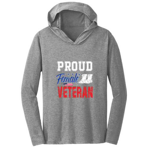 Proud female vet Hooded Long Sleeve T-shirt