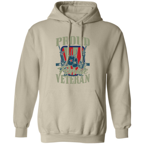 Proud Female Veteran Pullover Hoodie