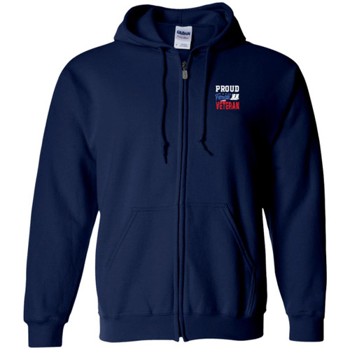 Proud female vet Zip Up Hooded Sweatshirt