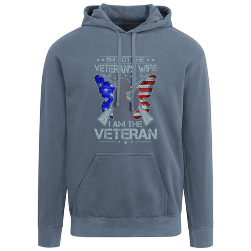 Im not the Vets wife Im the Vet Garment-Dyed Adult Hoodie