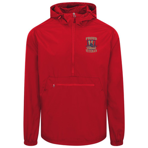 Proud Female Veteran Packable Anorak