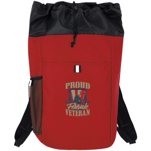 Proud Female Veteran Hybrid Backpack