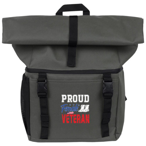 Proud female vet 18-Can Backpack Cooler