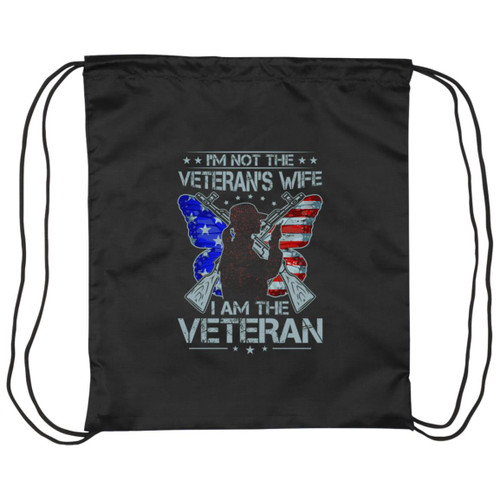 Im not the Vets wife Im the Vet Drawstring Cinch Bag