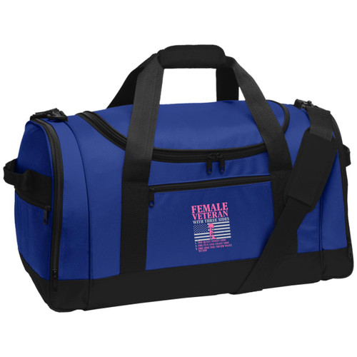 Female Veteran With 3 Sides Voyager Sports Duffel