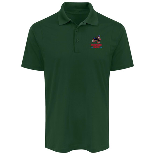 Running The World Mens Collar Polo