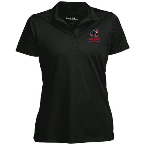 Running The World Womens Performance Polo