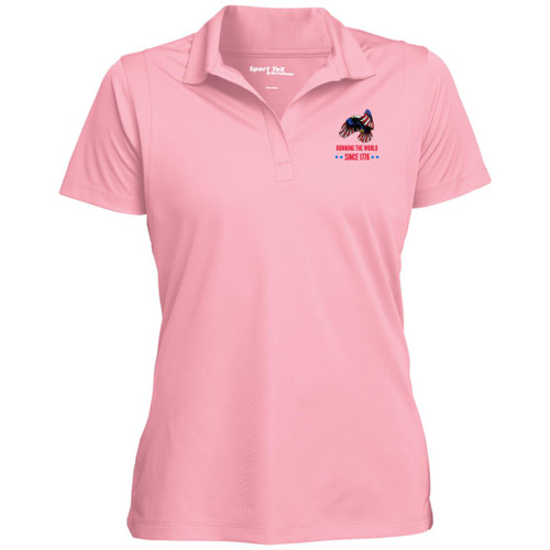 Running The World Womens Performance Polo