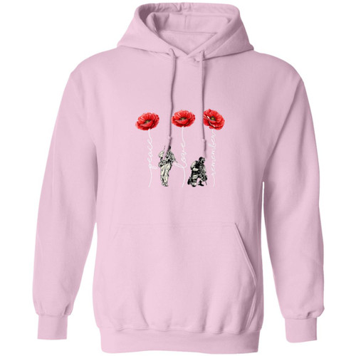 Never Forget Red poppies Pullover Hoodie