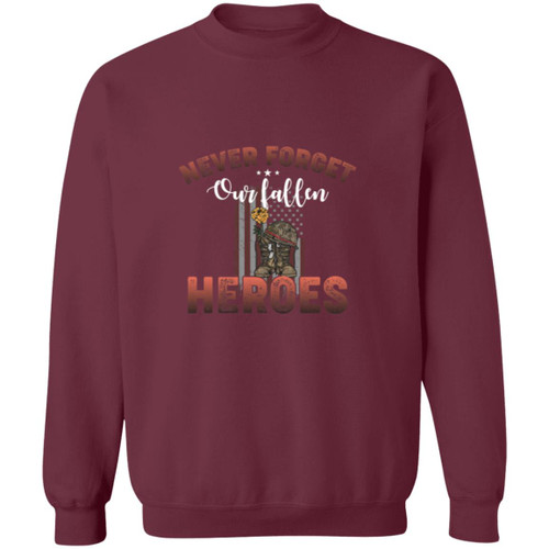 Never Forget Heros Crewneck Pullover Sweatshirt