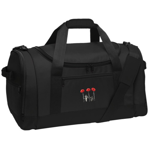 Never Forget Red poppies Voyager Sports Duffel