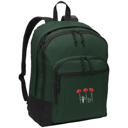 Never Forget Red poppies Basic Backpack