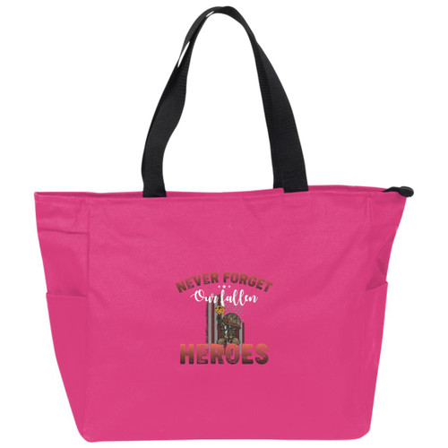 Never Forget Heros Essential Zip Tote