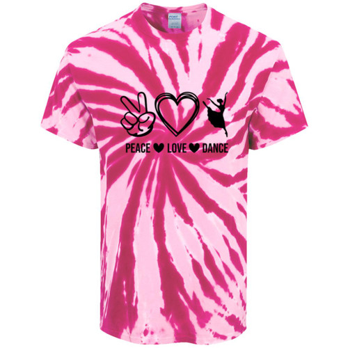 Peace, Love & Dance Tie-Dye Tee