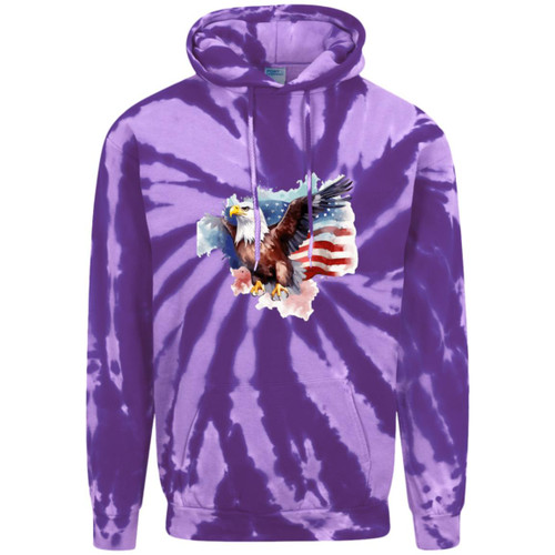 Vet Water Color Design 1 Adult Tie-Dye Pullover Hoodie