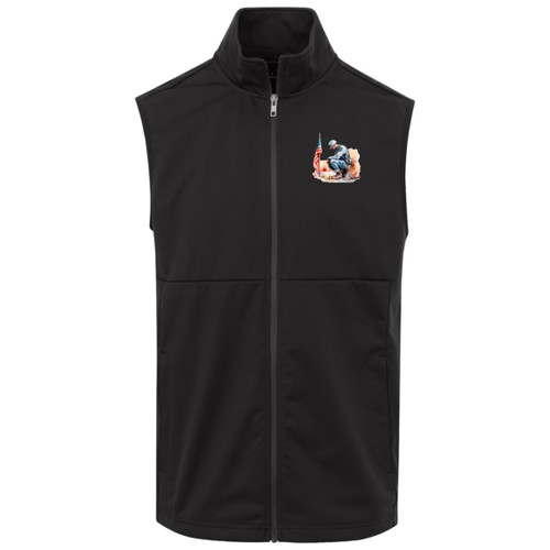 Vet Water Color Design 2 Adult Soft Shell Vest