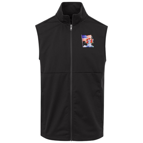 Vet Water Color Design 3 Adult Soft Shell Vest