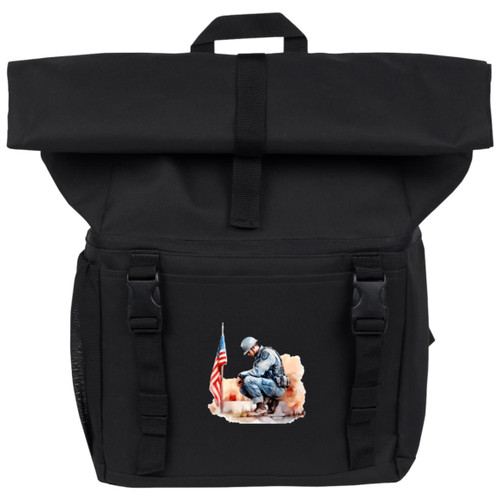 Vet Water Color Design 2 18-Can Backpack Cooler