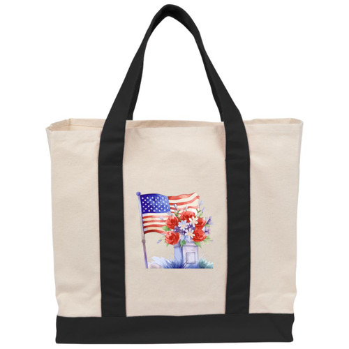 Vet Water Color Design 3 Cotton Canvas Two-Tone Tote