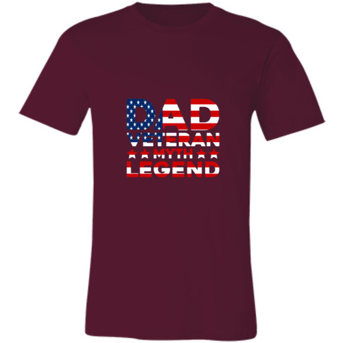 Dad Veteran Myth Legend Short-Sleeve T-Shirt