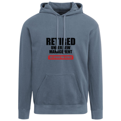 Retired see spouse for details Garment-Dyed Adult Hoodie