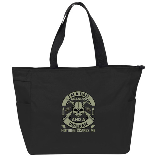 Im a dad and Grandpa Nothing Scares me Essential Zip Tote