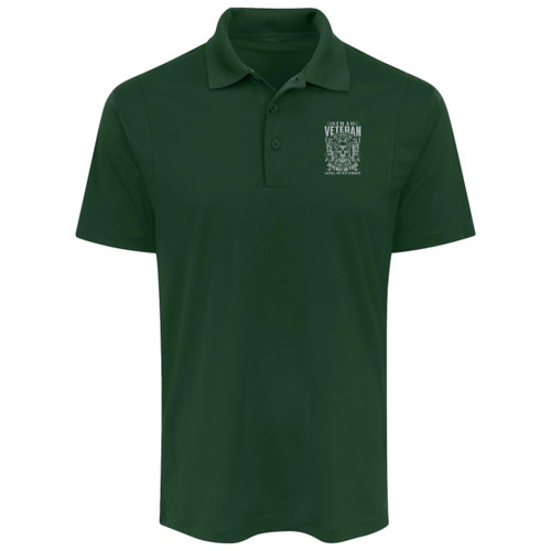 im a vet my level of sarcasm is based on your stupidity Mens Collar Polo