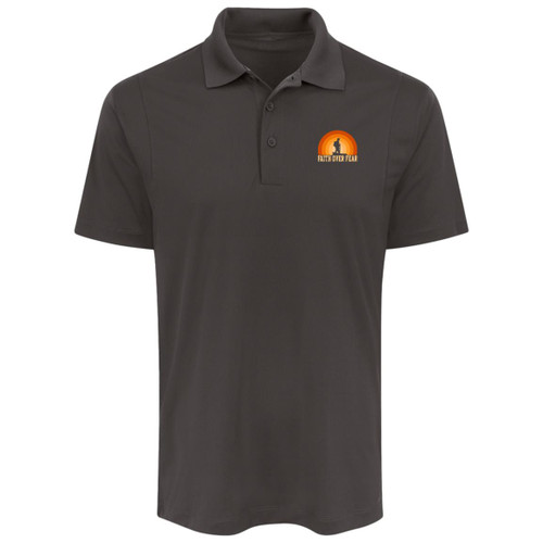 Faith over fear Mens Collar Polo
