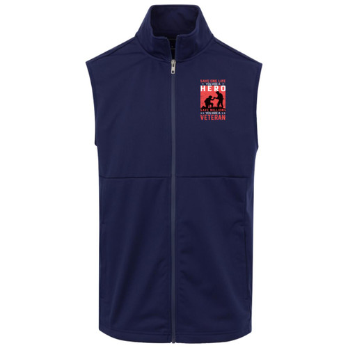save a million you are a veteran Adult Soft Shell Vest