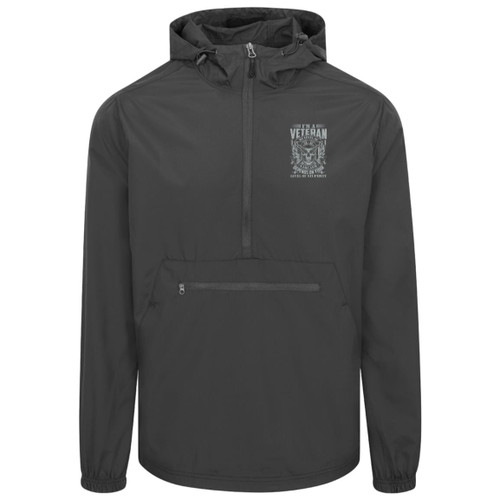 im a vet my level of sarcasm is based on your stupidity Packable Anorak