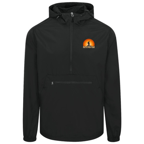 Faith over fear Packable Anorak