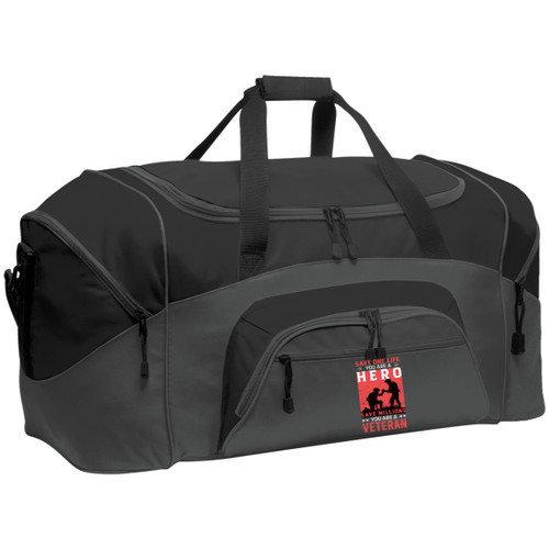 save a million you are a veteran Sport Duffel