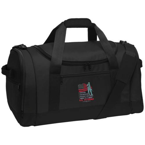 I Served I sacrificed i am a us veteran Voyager Sports Duffel