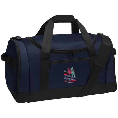 I Served I sacrificed i am a us veteran Voyager Sports Duffel