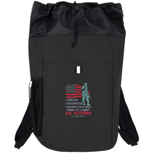 I Served I sacrificed i am a us veteran Hybrid Backpack