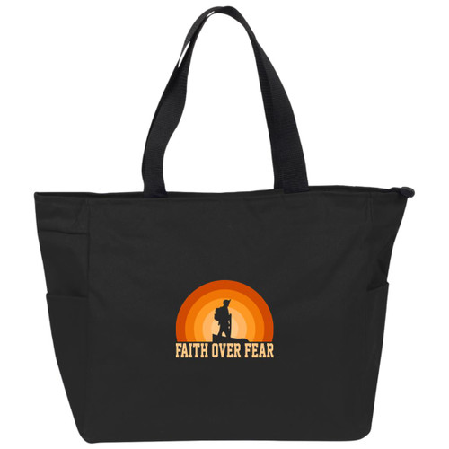 Faith over fear Essential Zip Tote