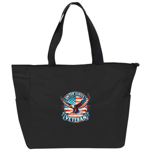 united states veteran eagle Essential Zip Tote