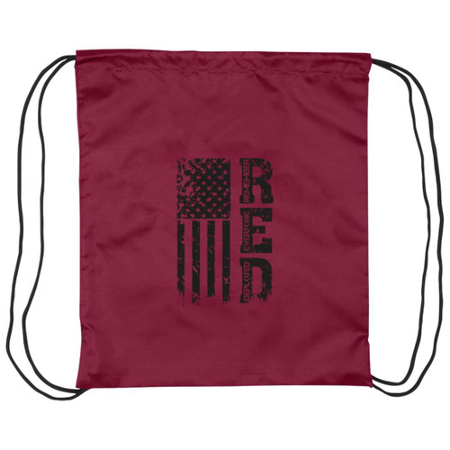 VETS RED FRIDAY #6 Drawstring Cinch Bag