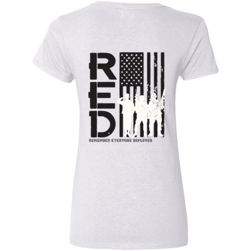 VETS RED FRIDAY #8 Ladies' V-Neck T-Shirt