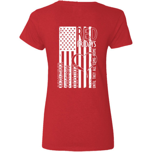 VETS RED FRIDAY #4 Ladies' V-Neck T-Shirt