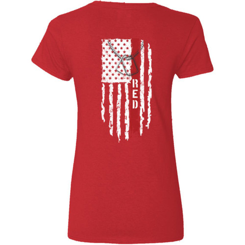 VETS RED FRIDAY # 1 Ladies' V-Neck T-Shirt