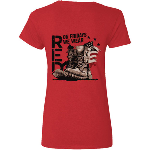 VETS RED FRIDAY #16 Ladies' V-Neck T-Shirt