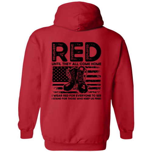VETS RED FRIDAY #14 Zip Up Hooded Sweatshirt