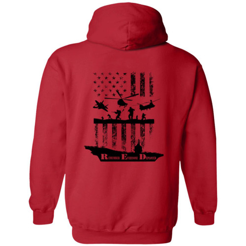 VETS RED FRIDAY #10 Zip Up Hooded Sweatshirt
