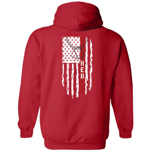 VETS RED FRIDAY # 1 Zip Up Hooded Sweatshirt