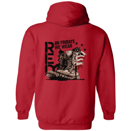 VETS RED FRIDAY #16 Zip Up Hooded Sweatshirt