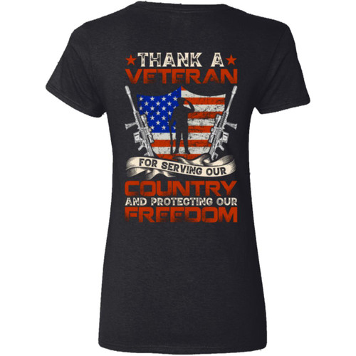 VETS - DESIGN #30 Ladies' V-Neck T-Shirt