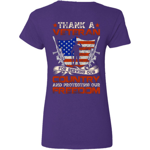 VETS - DESIGN #30 Ladies' V-Neck T-Shirt