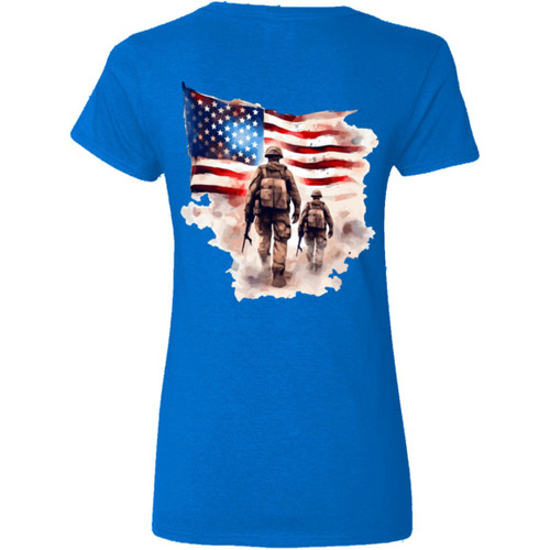 VETS - DESIGN #19 Ladies' V-Neck T-Shirt
